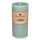 Bougie cylindrique rustique vert eucalyptus D 6.8x14cm