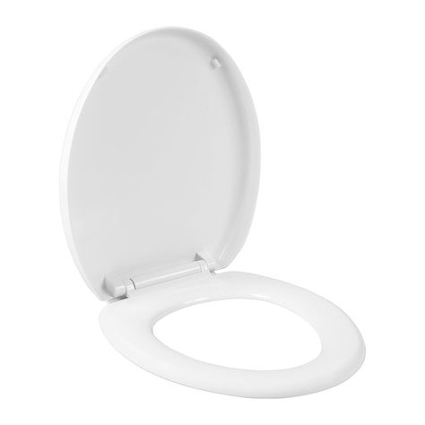 Abattant wc en plastique blanc avec réducteur enfant 37x46cm - Centrakor