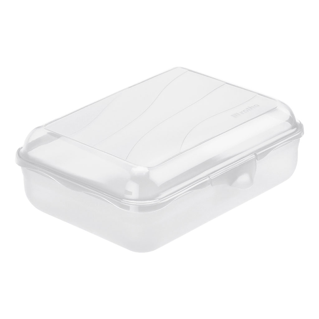 Boîte alimentaire carrée - Plastique - 16 x 16 x 5,8 cm - Vert