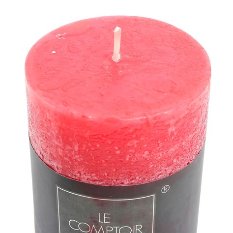 Bougie tige rouge bougies colorées rouge rubis 180mm/Ø21mm  6pcs-92817-1028