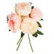 Bouquet de 4 pivoines roses artificiels H 30cm