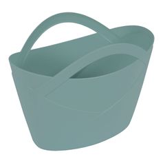 Corbeille à linge anse FLORA verte 20L