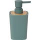 Distributeur savon rubber bambou sauge 7.5x15.5x7.5cm