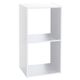 Meuble colonne Mix'n Modul 2 cases bois blanc 34.5x32x67.5cm