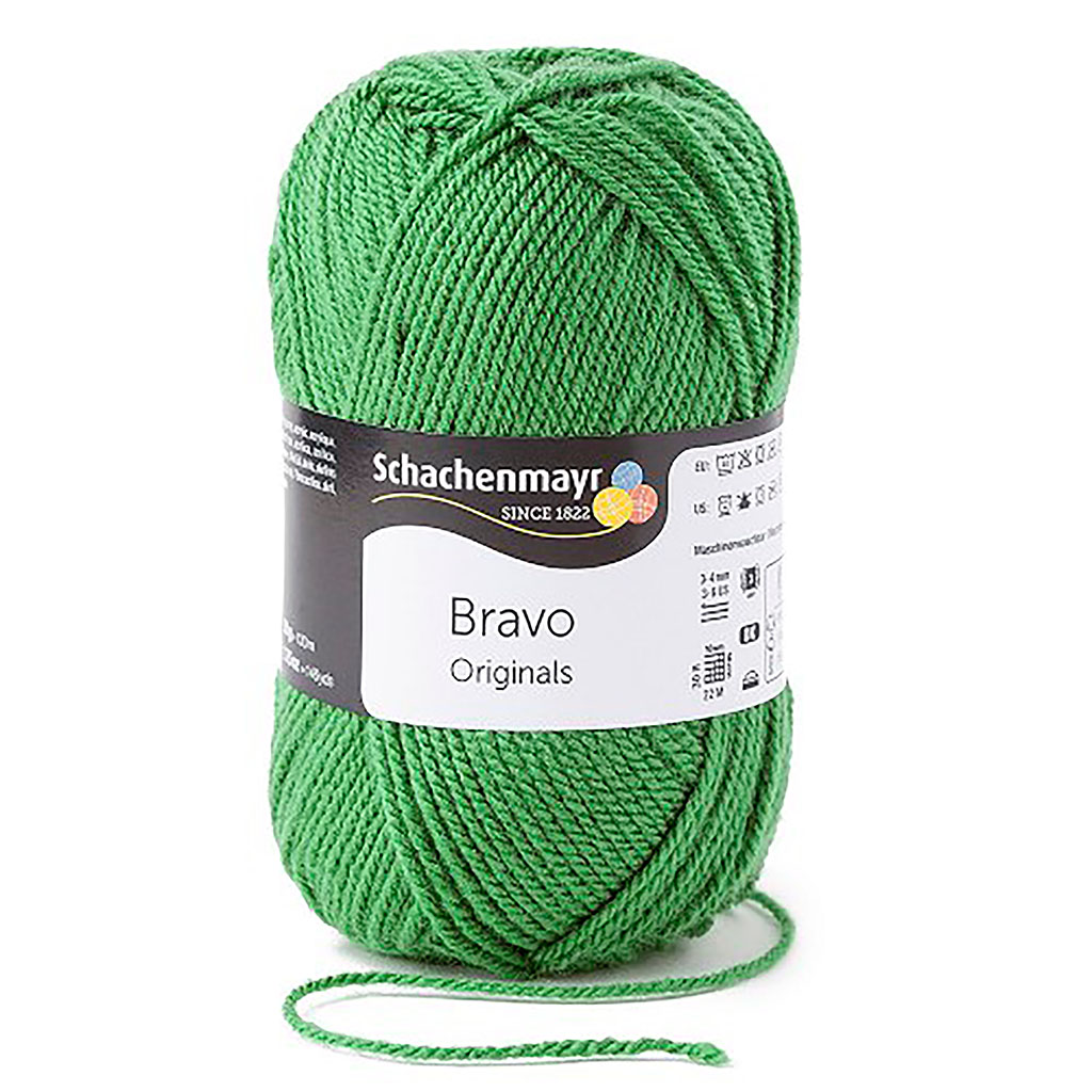 Fil à tricoter BRAVO vert 50g - Centrakor