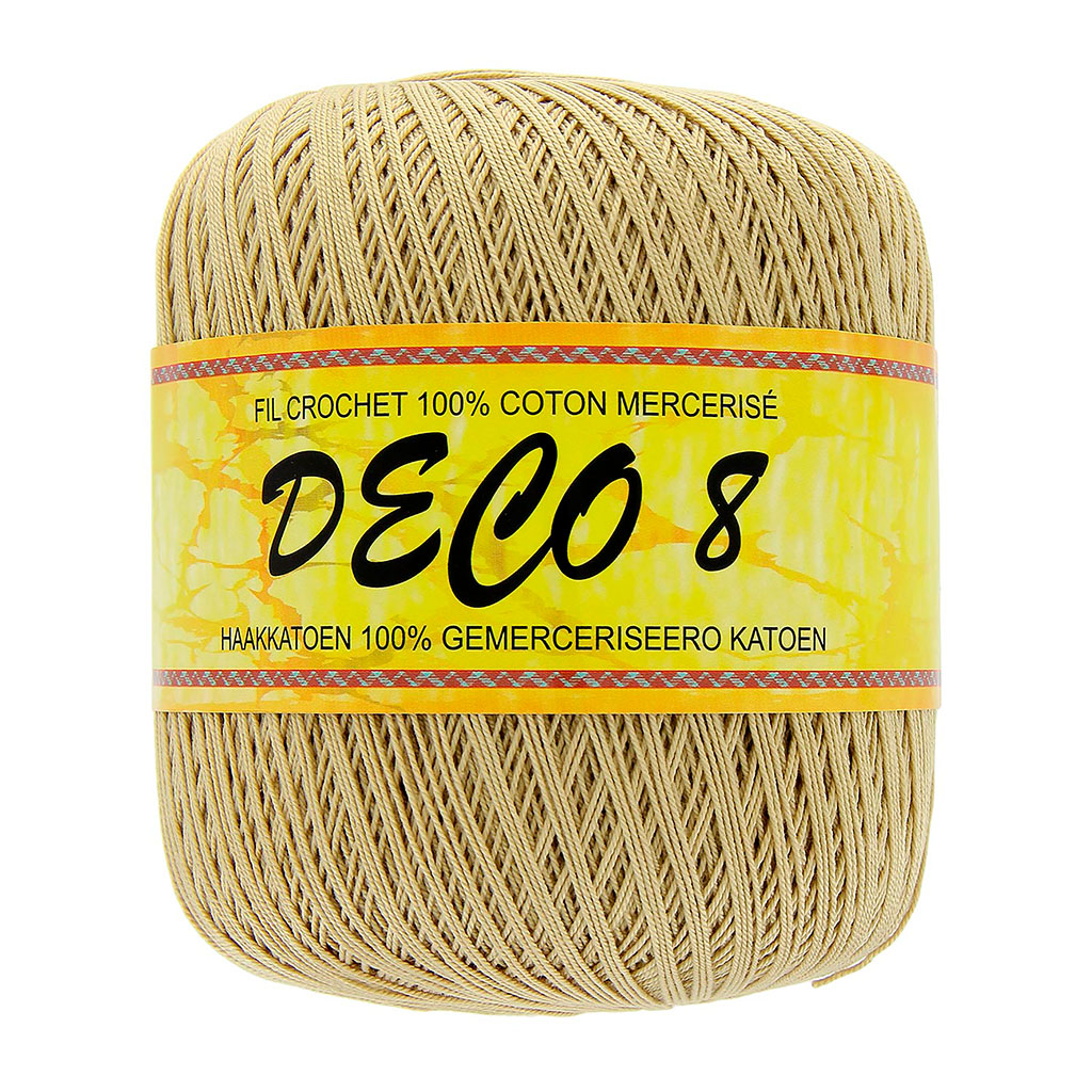 Fil à crochet en coton - Taille 10 - Fil fin (525 m) - Sensation luxueuse  pour crochet et tricot (100 g) - Blanc (0400)