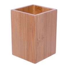 Gobelet carré bambou naturel 8x11cm