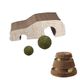 Griffoir pyramide magique pour chat carton 18.4x6x7cm