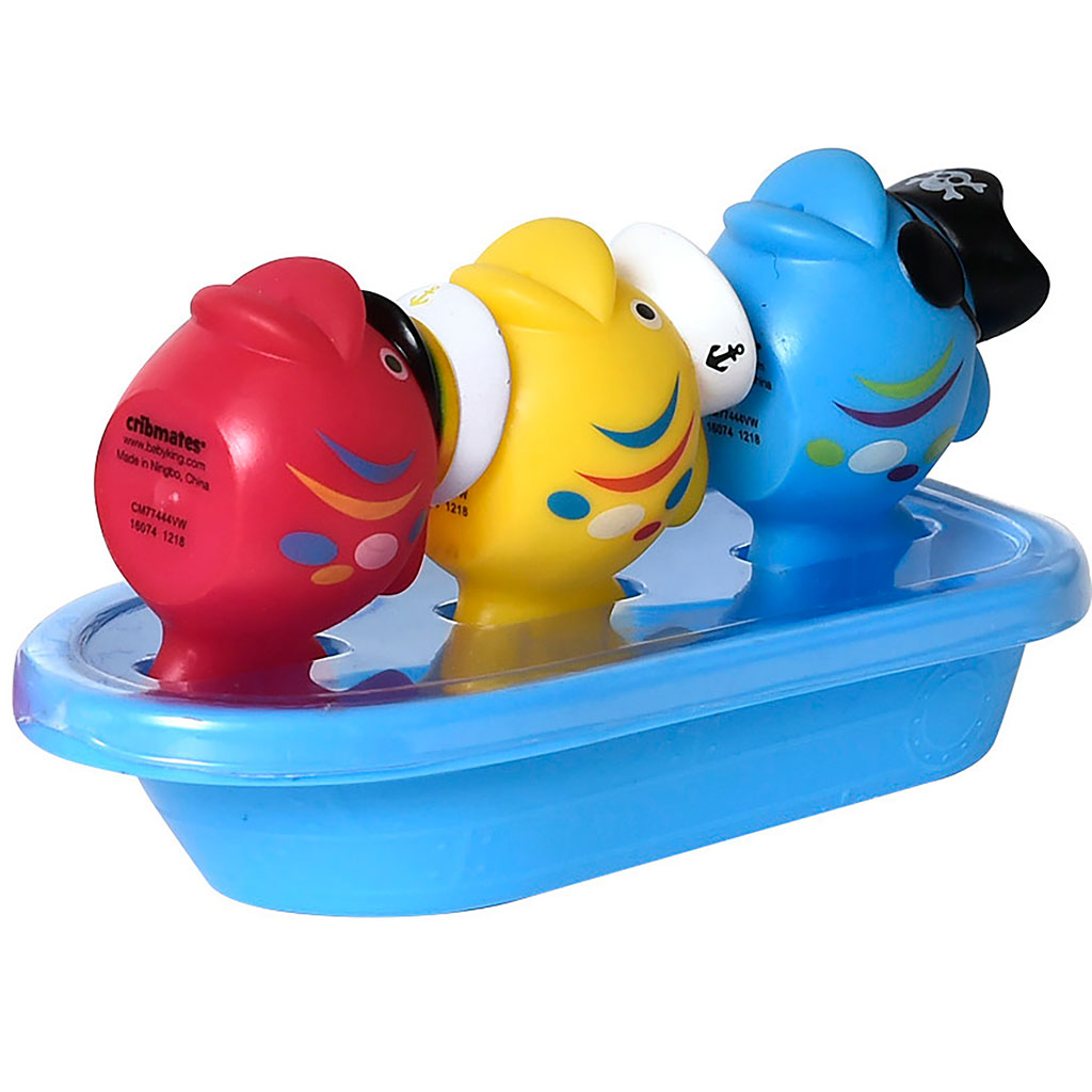 Lot de 2 jouets de bain poissons nageurs - Centrakor