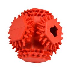 Jouet distributeur de croquettes rouge D 10cm