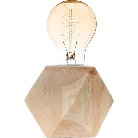 Lampe socle bois BAHIA 7.5x8cm