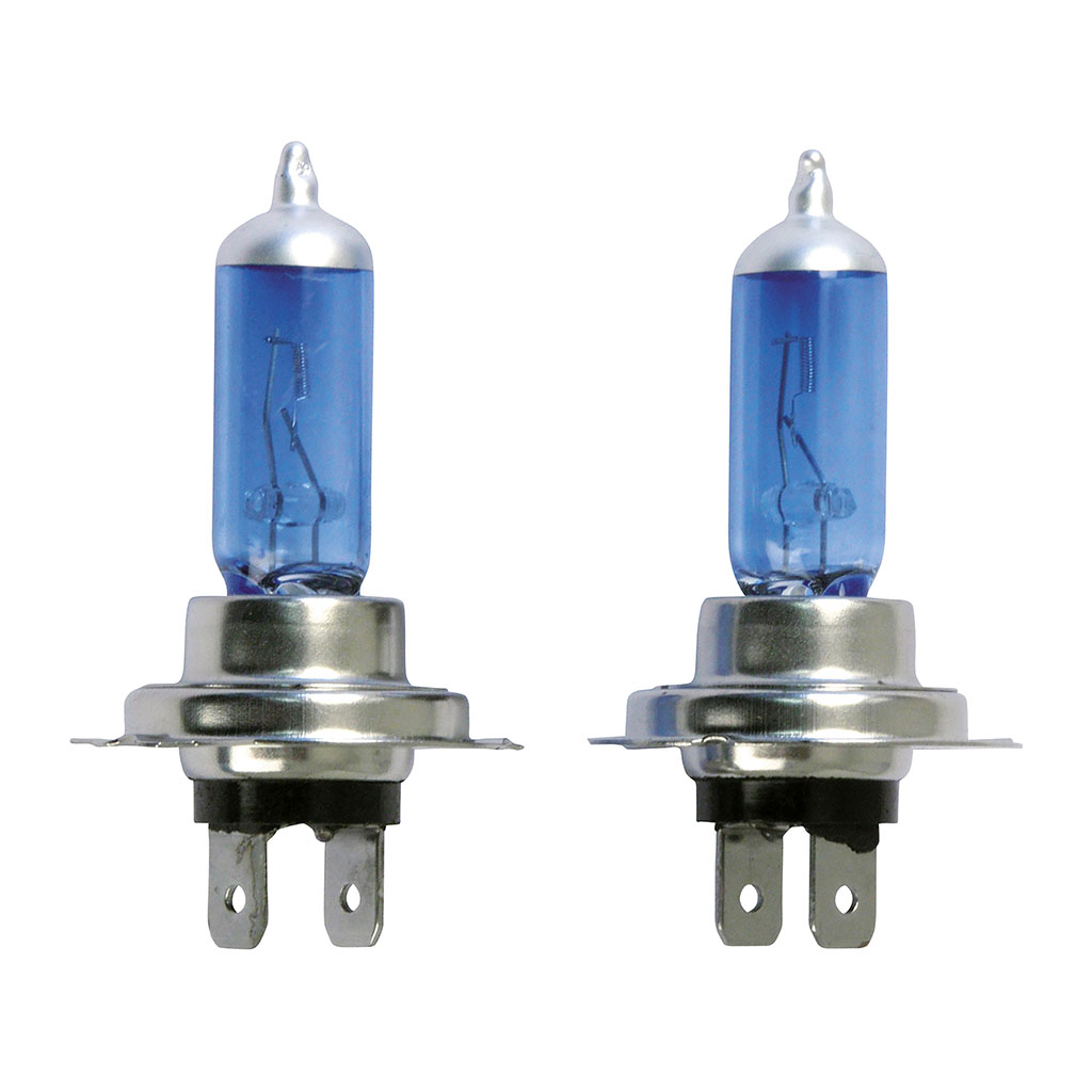 Lot de 2 ampoules éclairage bleuté H7 55W 12V - Centrakor