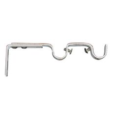 Lot de 2 supports extensibles doubles blanc or D 20mm