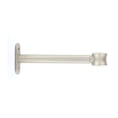 Lot de 2 supports tringle rideau simples argent mat D 20mm