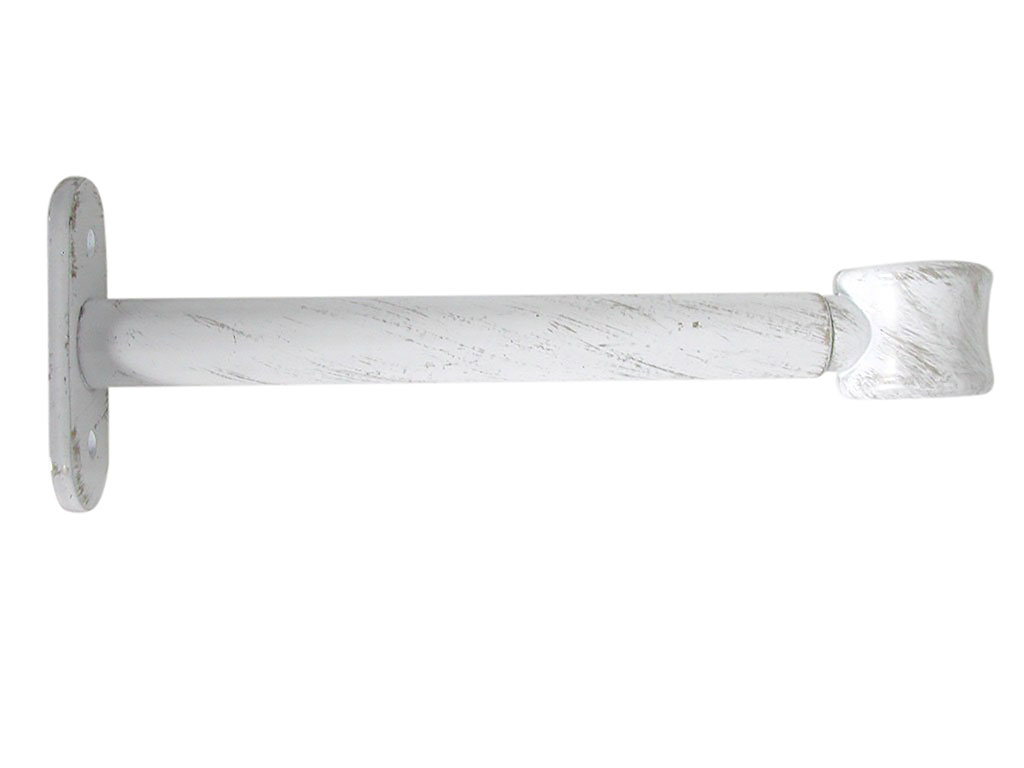 Tringle à rideaux autobloquante ronde blanche 60cm D 10mm - Centrakor