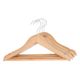 Lot de 4 cintres bois pour vêtement enfant 30x1.2x19cm