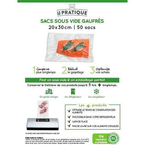 Sac de conservation fruits et légumes réutilisable 30x46cm - Centrakor