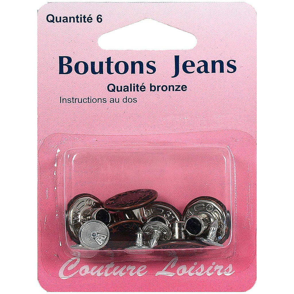 Pièces VDR - Bouton Jeans - Bouton Pantalon - Réglable - Réutilisable -  Plus grand ou