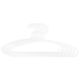 Lot de 6 cintres enfant en plastique blanc 28.5x13.5x0.4cm