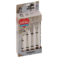 Ménagère 24 pièces inox chrome