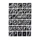 Mini pochoirs alphabets adhésifs