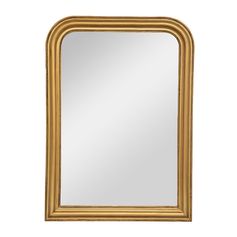 Miroir ADELE rectangulaire arrondi couleur or 74x104cm