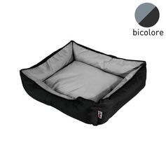 Panier rectangulaire chien gris et noir 65cm