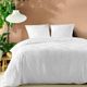 Parure housse de couette microfibre HELTIE blanc 220x240cm