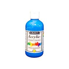 Peinture acrylique fluo bleu 200ml