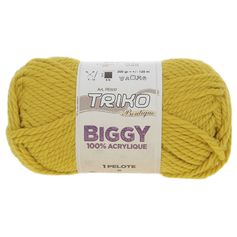 Pelote de laine BIGGY ocre 200g