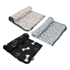 Plaid polaire chien polyester 100x70cm