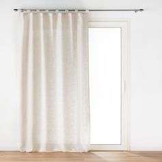 Rideau à passants PAULINE poly coton lin 140x240cm