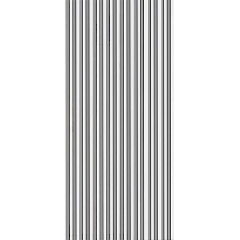 Rideau de porte lanières plastique gris / blanc 90x220cm