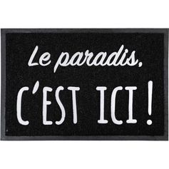 Tapis d'entrée LE PARADIS en polypropylène 40x60cm
