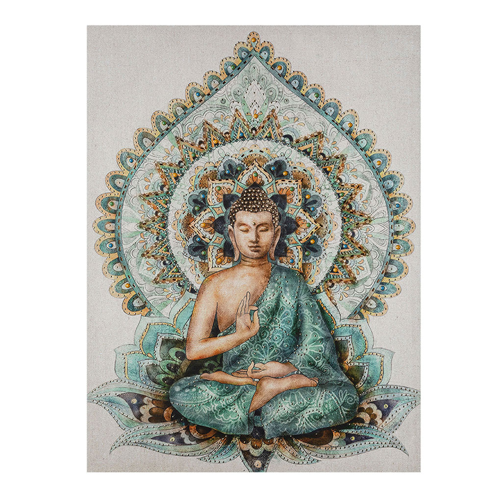 Sud Trading Cadre Bouddha en toile Multicolore - Maison & Déco Tableaux /  toiles 18,15 €