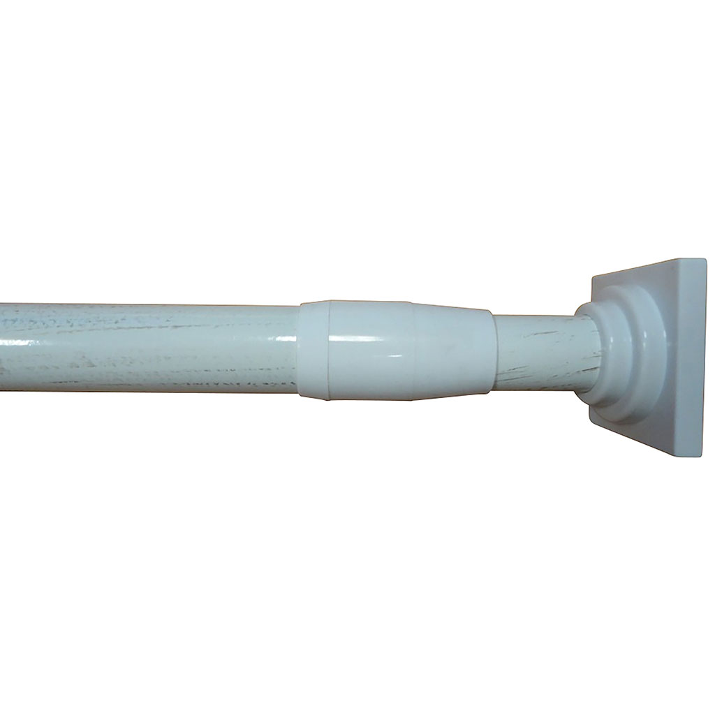 XPRESS - Kit tringle extensible sans perçage ø 19 x 110 à 210 cm Coloris -  Blanc laque
