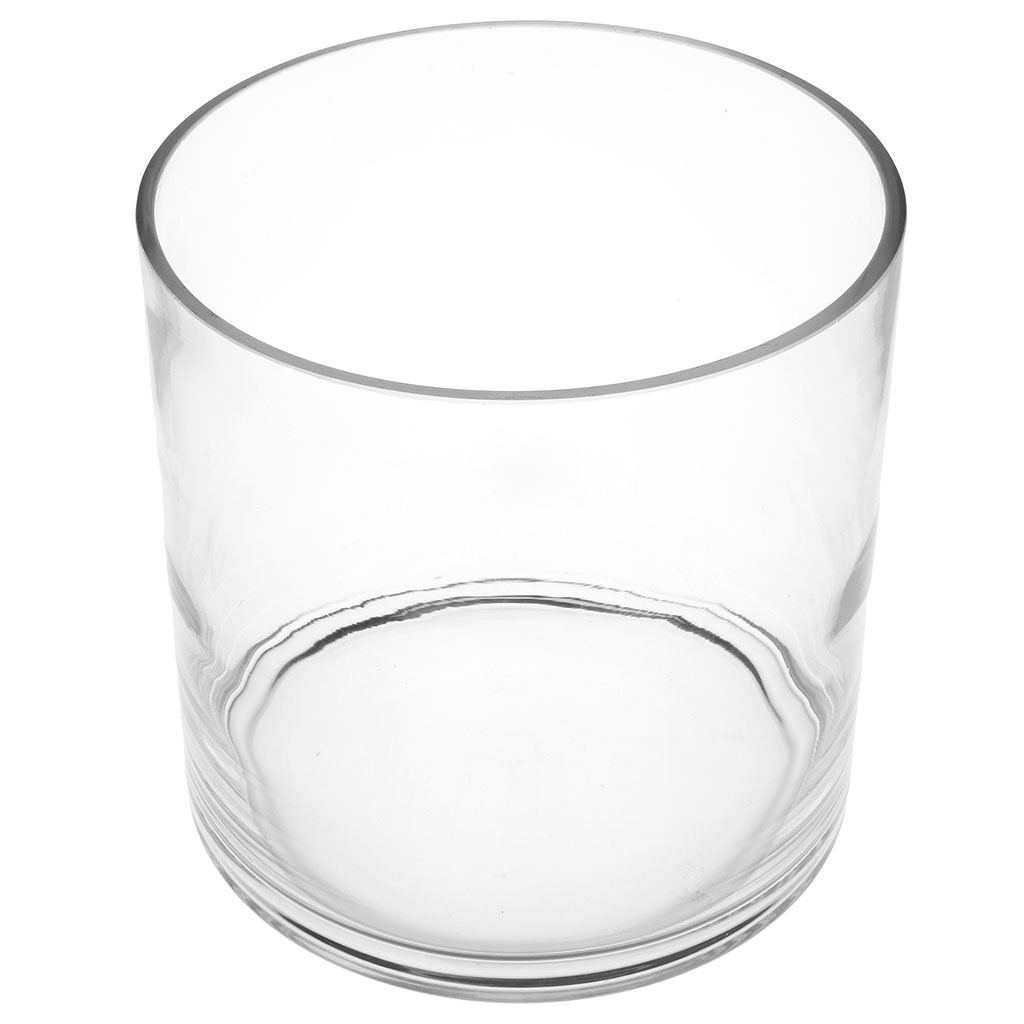 Abat-jour conique en verre transparent 17.5cm