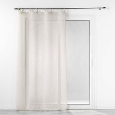 Voilage à œillets tissé en polyester MINALISA lin 140x240cm