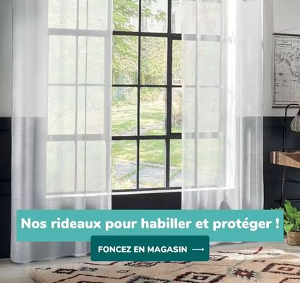 Nos rideaux pour habiller et protéger