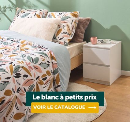 Le blanc à petits prix