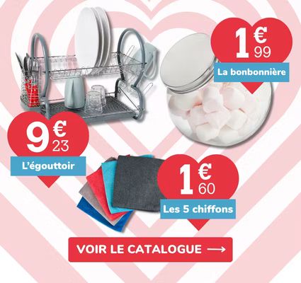 Les essentiels à prix bas