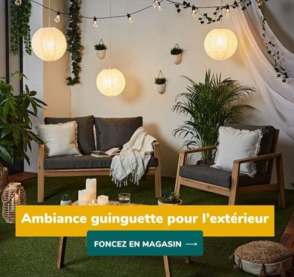 Ambiance guinguette pour votre extérieur